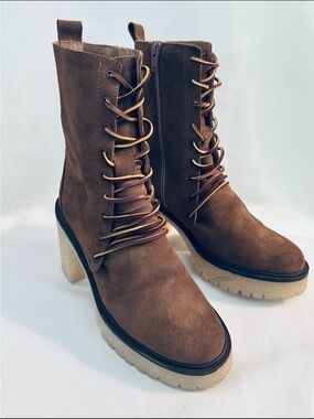 FREE PEOPLE DYLAN Lace Up Boots
